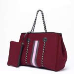 Women's Crossbody Beach Bag Manufacturer - Custom Low MoQ Luxury Perforated Large Neoprene Shoulder Tote