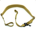 Tactical Lanyard Sling Manufacturer - Hot Selling Outdoor Hunting Accessories Grey Cordura Soft Webbed Quick Adjusted Length
