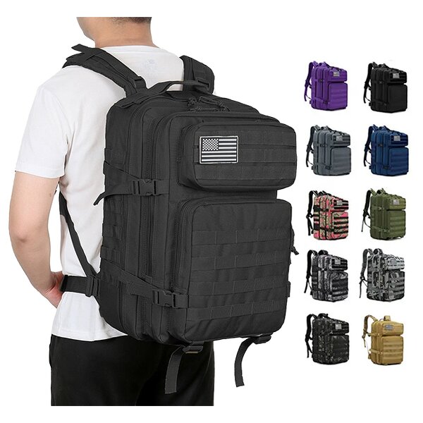 Tactical Backpack Manufacturer - Askeri Canta Custom 2023 Hiking Sports Travel Gym 40l Men Molle Mochilas