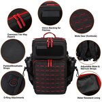 Outdoor Hiking Backpack Manufacturer - 45L Molle Black Assault Pack Sport Travel Camping Rucksack Mochila