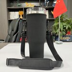 Neoprene Water Bottle Pouch Manufacturer - 40 Oz Adventure Quencher Tumbler Cup Bag with Zipper