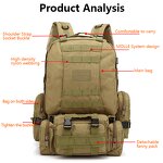 Tactical Backpack Manufacturer - Bolso Tactico Morral Para Hombre De Colores 45 Lts Bolsos Tactico Morral