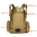 Tactical Backpack Manufacturer - Multi-function 3D Hiking Urban Molle System Coyote Patches Grey 40l-80l 900d