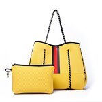 Ladies Perforated Neoprene Tote Bag Manufacturer - In Stock Summer Large Shoulder Beach for Women