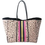 Printed Neoprene Tote Bag Manufacturer - Custom Large Bolso De Neopreno Handbags Beach Women Shoulder Black