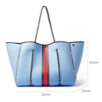 Neoprene Beach Tote Bag Manufacturer - Free Shipping Reasonable Price Navy Blue Summer Hand Bag for Women