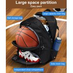 Casual Sports Backpack Manufacturer - Custom LOGO School Pocket Lining Basketball Bag for Men