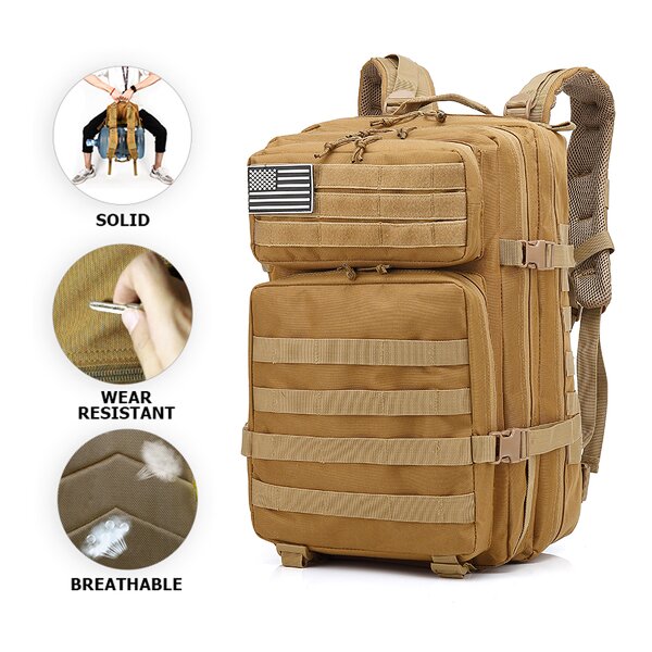 Fitness Tactical Backpack Manufacturer - Custom Logo Sports Bug Out Bag Survival Molle Gear Gym