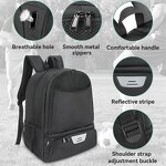 Volleyball Football Backpack Manufacturer - Custom with Ball & Shoe Compartment Mesh Black Basketball Soccer Sports