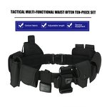Outdoor Tactical Belt Manufacturer - Custom Luxury Oxford Fabric Heavy Duty Security Buckle Black