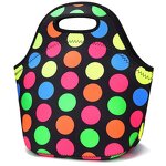 Neoprene Lunch Bag Manufacturer - Custom Logo High Quality Eco Friendly School Thermos Food Black Red for Children