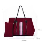 Women's Crossbody Beach Bag Manufacturer - Custom Low MoQ Luxury Perforated Large Neoprene Shoulder Tote