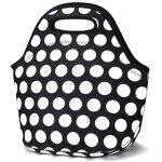 Neoprene Lunch Bag Manufacturer - Custom Logo High Quality Eco Friendly School Thermos Food Black Red for Children