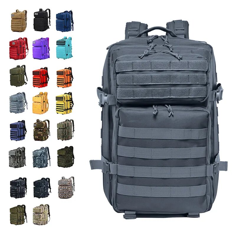 Tactical Backpack Manufacturer - Randonnee Camouflage Etanche Noir 45l 50l Sac a Dos Pour Hommes