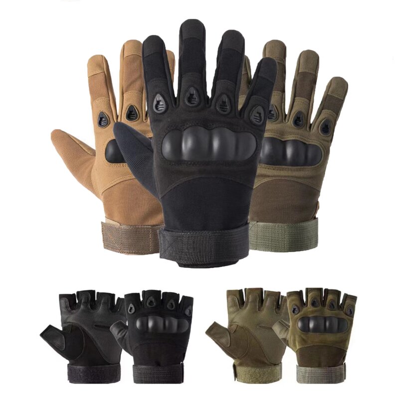 Half Finger Tactical Gloves Manufacturer - Hard Knuckle Fingerless Climbing Outdoor Sport Hunting Shooting Combat