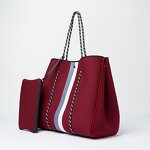 Ladies Perforated Neoprene Tote Bag Manufacturer - In Stock Summer Large Shoulder Beach for Women