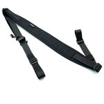 Tactical Lanyard Sling Manufacturer - Hot Selling Outdoor Hunting Accessories Grey Cordura Soft Webbed Quick Adjusted Length