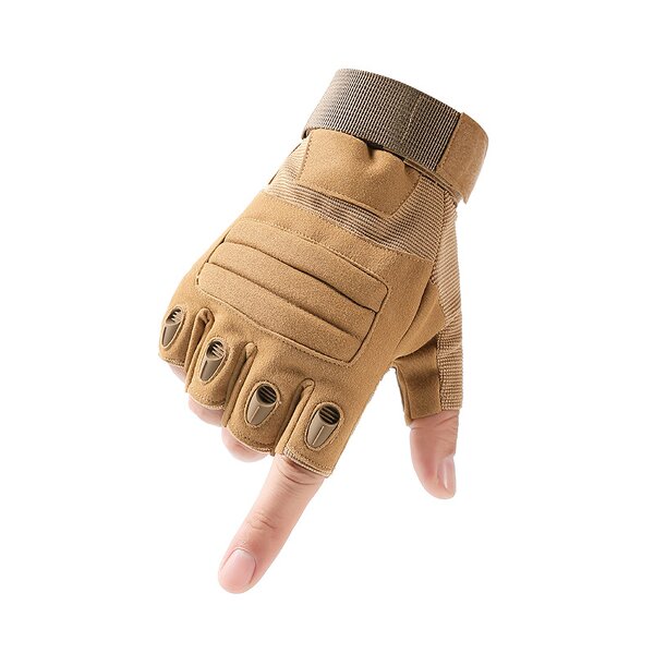 Fingerless Tactical Gloves Manufacturer - Leather Half Finger
