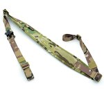 Tactical Lanyard Sling Manufacturer - Hot Selling Outdoor Hunting Accessories Grey Cordura Soft Webbed Quick Adjusted Length