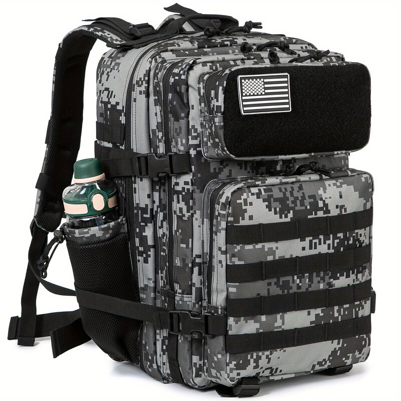 Outdoor Tactical Hiking Backpack Manufacturer - Custom Wholesale Adult Men's Waterproof Survival Travel 45L Camouflage