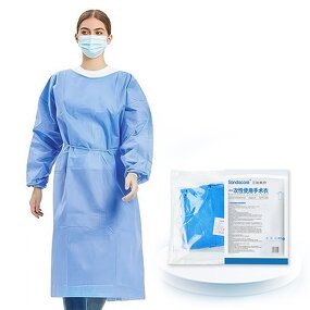 Sterile Surgical Gown Manufacturer - Reinforced Fabric SMS Operation Theatre Isolation for Medical