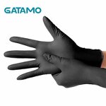 Disposable Nitrile Gloves Manufacturer - Food Grade Bulk 4 5mil 6mil 7mil for Household Food Powder Free Black