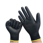 Safety Work Gloves Manufacturer - Light Weight Anti-static Black Nylon Dipped PU Touchscreen Extreme Grip