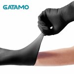 Disposable Nitrile Gloves Manufacturer - Food Grade Bulk 4 5mil 6mil 7mil for Household Food Powder Free Black