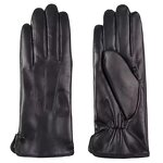 Leather Driving Gloves Manufacturer - Luxury Women's Ethiopian Sheepskin with Wool Lining Winter Warm Black