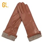 Leather Gloves Manufacturer - Luxury Women's Winter Genuine Sheepskin Warm Fashion