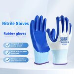 Safety Protective Hand Gloves Manufacturer - Custom Heavy Duty Men Workers Labor Nitrile Coating Work