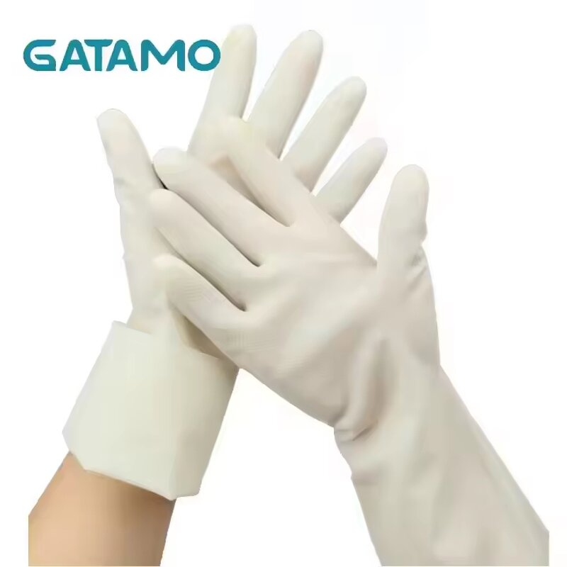 Disposable Nitrile Rubber Gloves Manufacturer - Long Green for Household Kitchen Cleaning Dish Washing Safe Durable