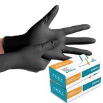 Disposable Nitrile Gloves Manufacturer - Food Grade Black Examination Rubber Powder Free 4.5g 5.0g 7.0g for Tattoo