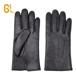 Leather Gloves Manufacturer - Bulk Wholesale Men's Genuine Sheepskin Winter Driving Dress in Black Brown