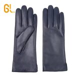 Leather Gloves Manufacturer - Women's Black Winter Ladies Sheepskin Warm Lambskin for Girls