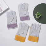 Welder Work Gloves Manufacturer - Sheepskin Cowhide Short Wear Resistant Heat Insulation Electric Welding