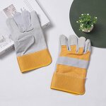 Welder Work Gloves Manufacturer - Sheepskin Cowhide Short Wear Resistant Heat Insulation Electric Welding