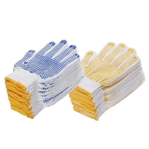 Work Glove Manufacturer - Custom logo Industrial Heat Resistant PVC Materials Summer Production Construction