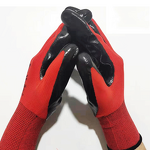 Safety Work Gloves Manufacturer - Nitrile Polyester Shell Coated for Garden Construction Industrial