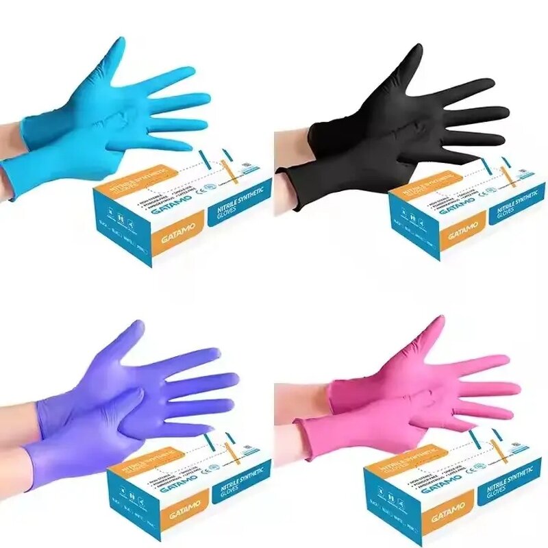 Disposable Nitrile Gloves Manufacturer - Wholesale Exam Powder-free Garden Safety Customized Colors Powder Free