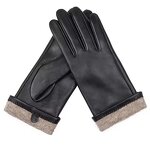 Leather Gloves Manufacturer - OEM Ladies Women Wholesale Fashion Genuine Lambskin Sheepskin Driving Wool Lining Winter