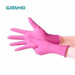 Disposable Gloves Manufacturer - Pink Vinyl Powder Free Food Grade Vinyl Nitrile Blend