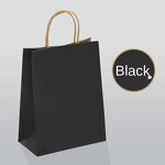 Kraft Paper Bags Manufacturer - Custom Logo Printed with Handles for Gift Packaging in Brown Black White