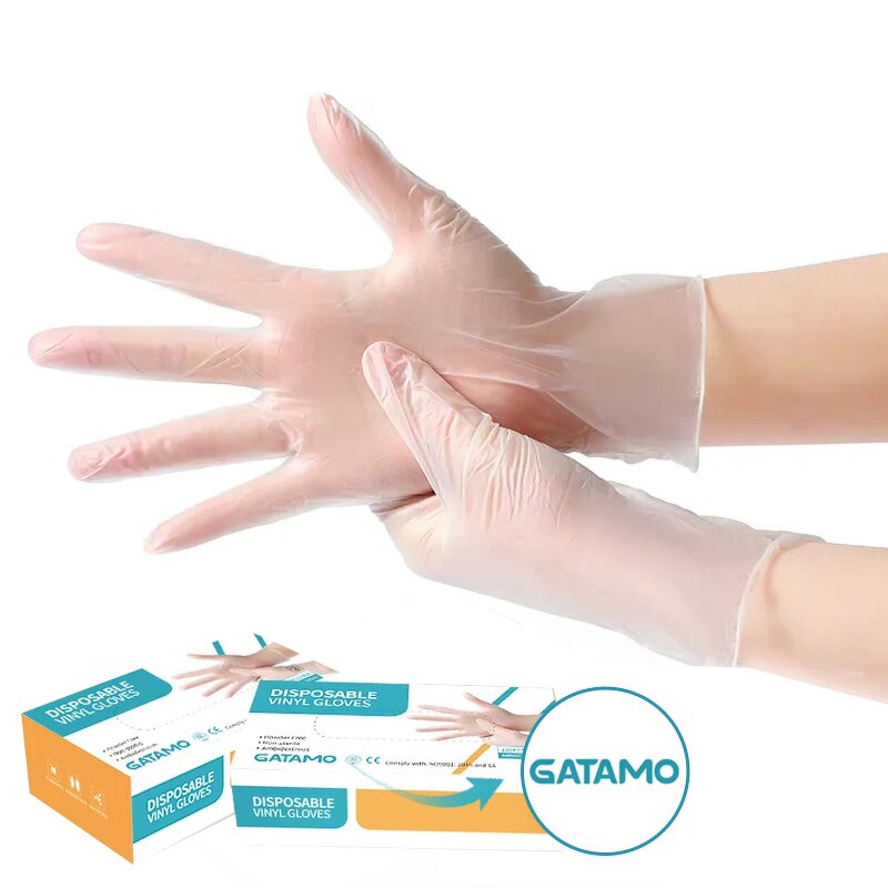 Disposable Vinyl Gloves Manufacturer - Clear protection Examination Powder Free Plastic Industrial Rubber Transparent Medical PVC