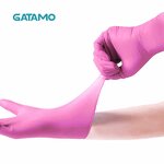 Disposable Gloves Manufacturer - Pink Vinyl Powder Free Food Grade Vinyl Nitrile Blend