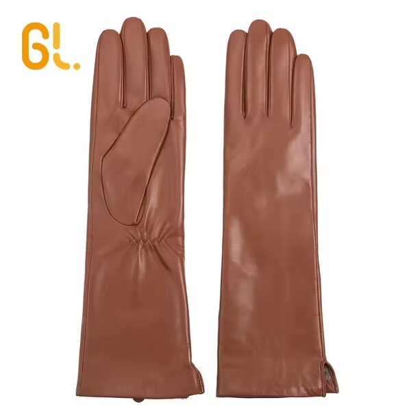 Leather Gloves Manufacturer - Rabbitfur Lining Bike Driving Black Fashion Suede