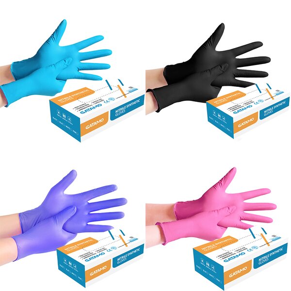 Disposable Nitrile Gloves Manufacturer - Wholesale Guantes De Nitrilo Black Examination Cleaning Powder Free