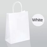 Kraft Paper Bags Manufacturer - Custom Logo Printed with Handles for Gift Packaging in Brown Black White