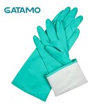 Disposable Gloves Manufacturer - Safe Durable for Household Kitchen Cleaning Dish Washing Long Green Rubber Latex Nitrile
