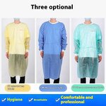 Disposable Surgical Isolation Gown Manufacturer - Blue PP/PE SMS Non-woven for Hospital Equipment